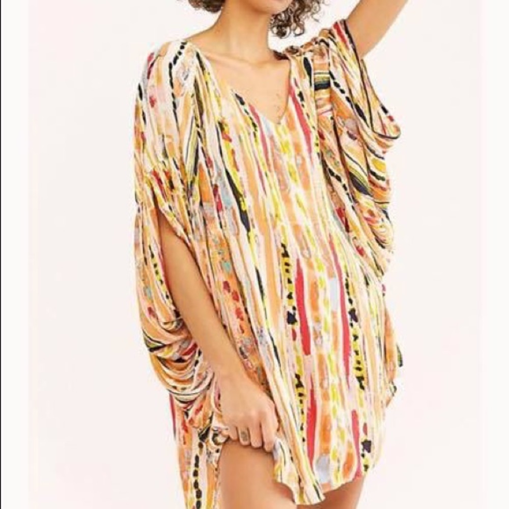 Free People Colorful Fun Dress